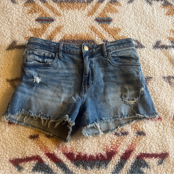Kut From the Kloth Jane High Rise Denim Shorts Size 8 Medium Wash - Picture 9 of 9